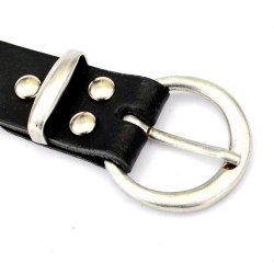 [10 Sp-Gü 3 A:.kl.br] Klassischer Gürtel 3 cm - Spaltleder (braun, klein)