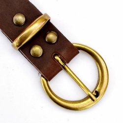 [10 Ke-Gü 3 A:.fa.sc.gr.kl] Klassischer Gürtel 3 cm - Kernleder (schwarz, klein)