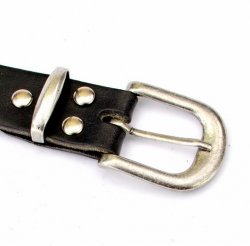[10 Sp-Gü 3 D:.kl.br] Klassischer Gürtel 3 cm - Spaltleder (braun, klein)