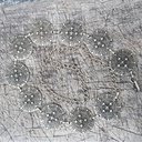 Kettengürtel, MAGYAR-KREUZE, silberfarben