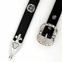 Mittelalter-Gürtel 2 cm / Ende + Nieten