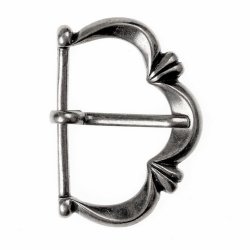 [09 Ma-S 4:A.si] Spätmittelalter-Schnalle - für 4 cm Gürtel (silber)