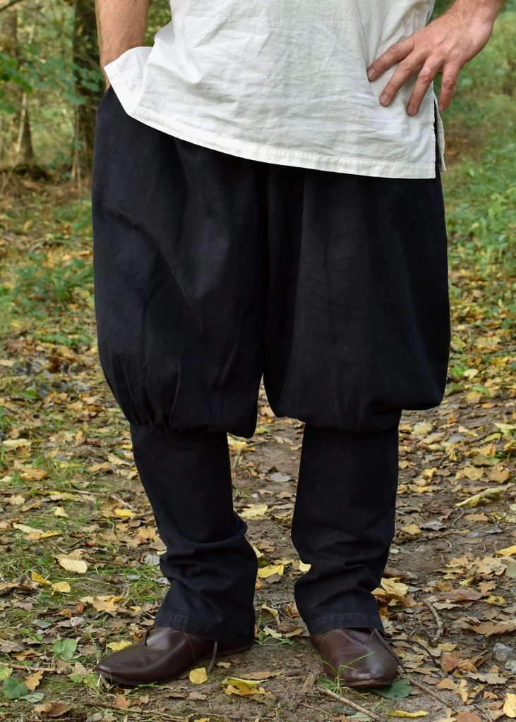 Wikinger-Hose / Rushose Olaf, schwarz -Wikinger Look von Mittelalter Shopping