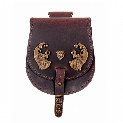 [01 T-KL Rabe.br] Tarsoly-Tasche - klein / Raben (braun)