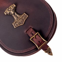 [01 T-GR Thor.br] Magyarische Tasche - groß / Mjölnir (braun)