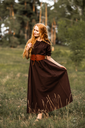 Mittelalterkleid Unterkleid "Luna" kurzarm bodenlang