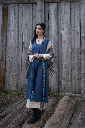 Bäuerliches Überkleid "Gerda" Blau