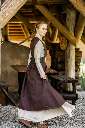 Bäuerliches Überkleid "Gerda" Dunkelbraun