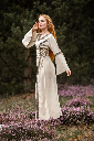 Mittelalter Baumwollkleid "Angie" Natur
