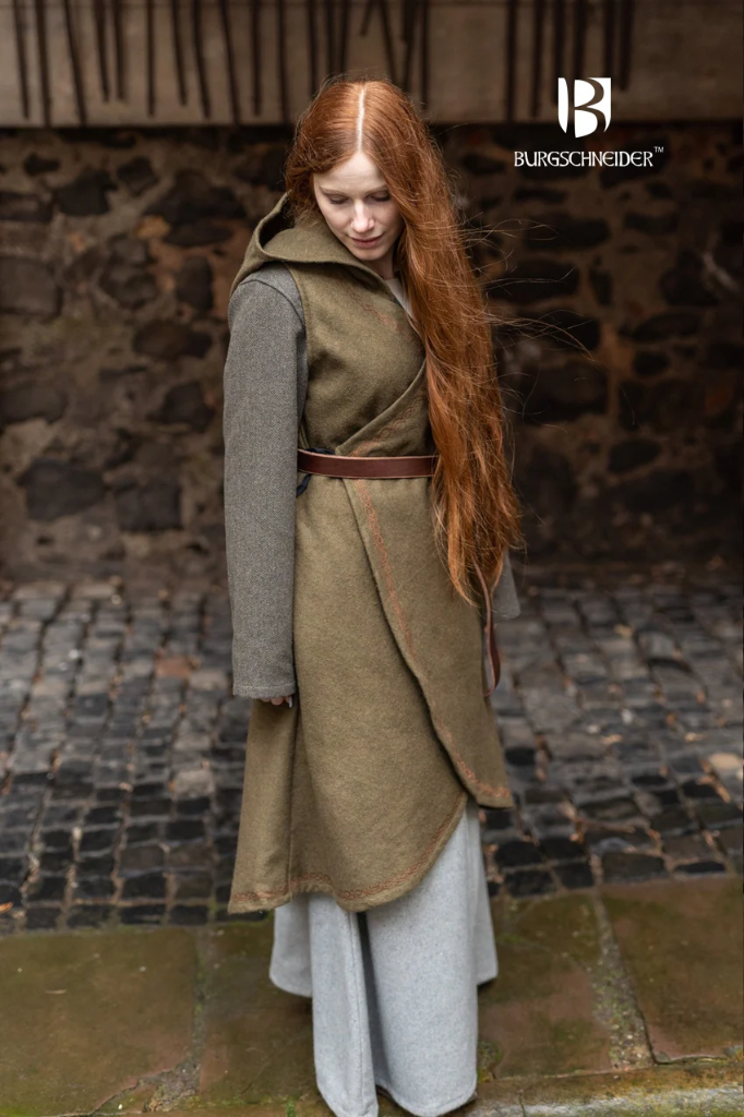 Wickelkleid Myrana in Antik Grün - Butterfly Garden von Burgschneider
