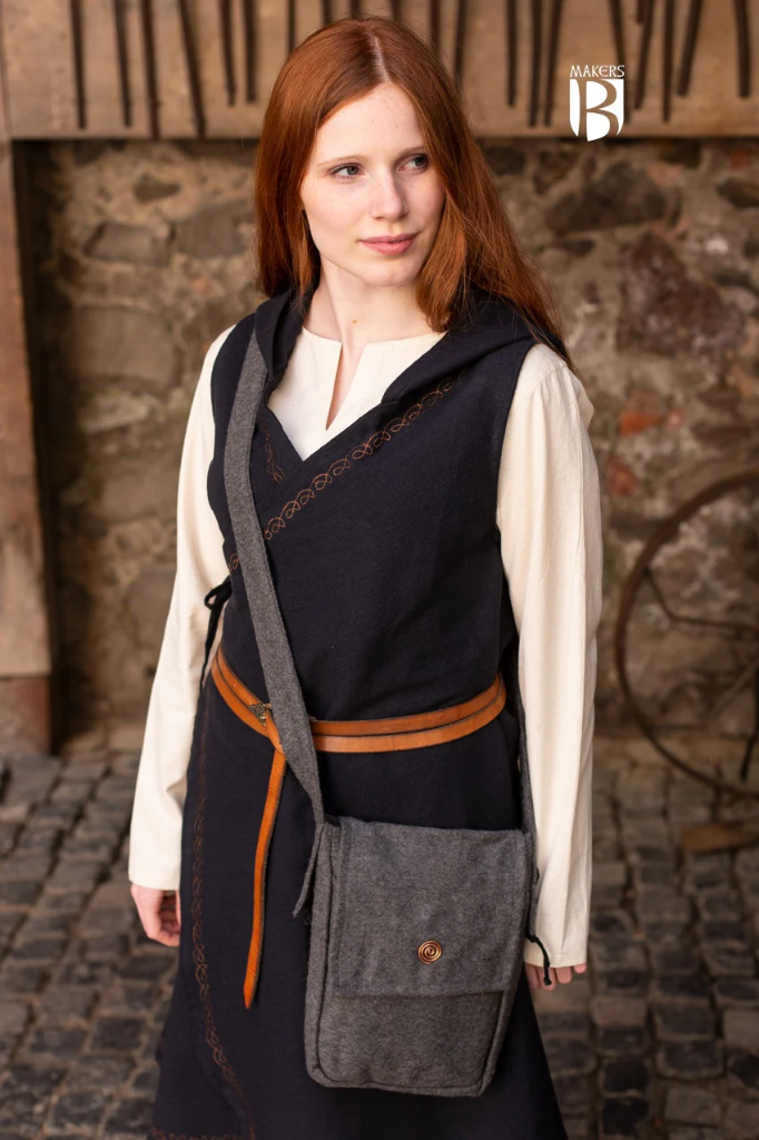 [070204BL26] Umhängetasche "Juna" in Dunkelgrau