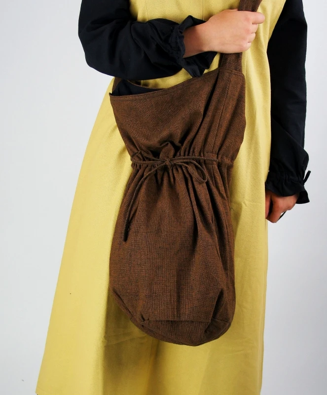 Umhängetasche "Leti" in Braun – Zeitloses Accessoire für Mittelalter und LARP
