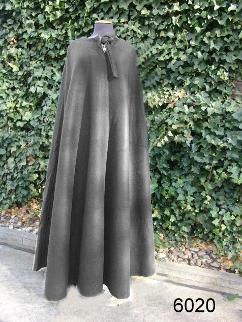 Mittelalterumhang ohne Kapuze "Kuno" in Grau – Schlichtes und authentisches Accessoire für historische Gewandungen