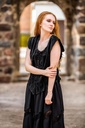 Samt-Miederweste "Adrienne" Schwarz
