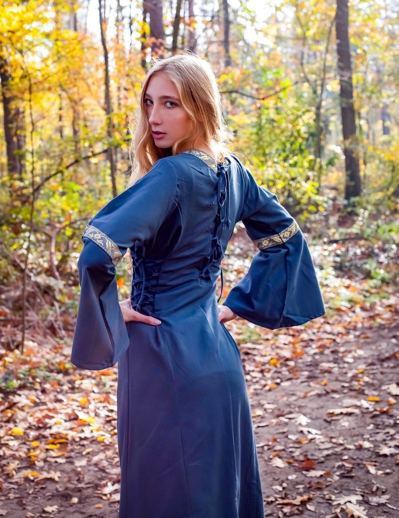 Mittelalterkleid „Sophie“ – Eleganz und Tradition in Blau (S)