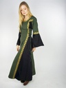 Mittelalterkleid „Sophie“ – Edle Schlichtheit in Grün und Schwarz