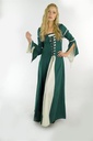 Mittelalterkleid „Larissa“ – Natürliche Eleganz in Grün und Natur