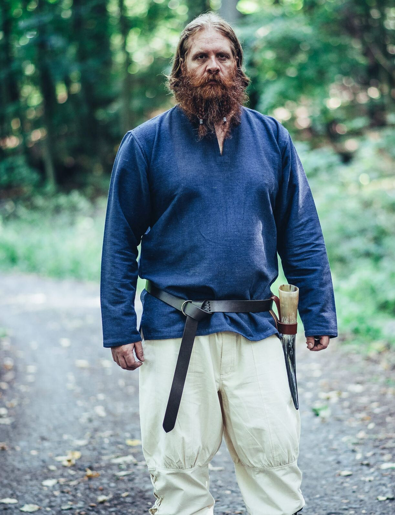 Wikingertunika „Ivar“ – Schlichte Authentizität in Blau