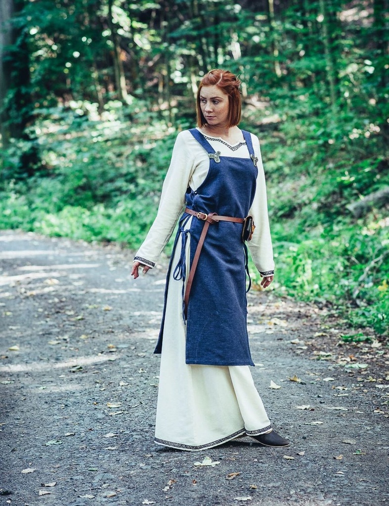 Wikinger-Überkleid „Aleiga“ – Zeitlose Eleganz in Blau (S/M)