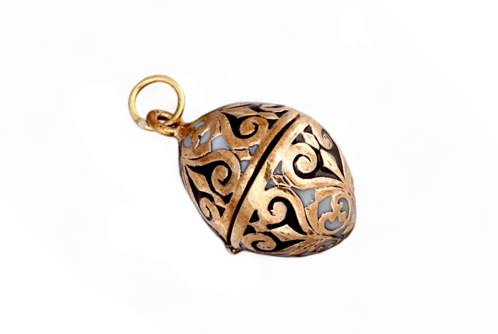 [amb542-2] Medaillon Anastasia aus Bronze – Elfen Anhänger mit Geheimfach 3,5 cm