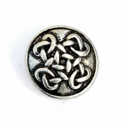 [08 Ce-2 Kn-Kreuz.me] Zierniete „Keltischer Knoten Kreuz“ (M) – Symbolträchtiger Beschlag in keltischer Knotenkunst (bronze)