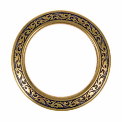 [08 Ring LARP.si] LARP-Gürtelring mit floraler Ornamentik – Ø 70 mm, antik-messing oder antik-silber (silber)