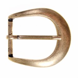 Klassische Gürtelschnalle für 3 cm Gürtel – in messing- oder silberfarbenem Zamakguss (silber)