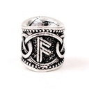 Futhark-Haarperle "Ansuz" - 8 mm Loch