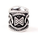 Futhark-Haarperle "Dagaz" - 8 mm Loch