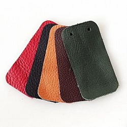 Lederschuppen Rechteck Nappa-Leder - 8,5 x 4,5 cm