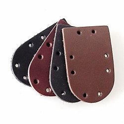 [05 S-2 Spa - 50.br] Lamellenschuppen Leder Spalt - 50 Stück (braun)
