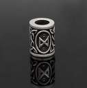 Runen-Perle "Dagaz" - 6 mm Loch - Bartschmuck