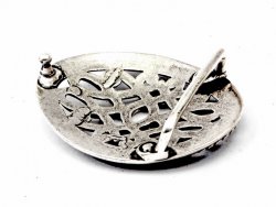 Ovale Koppel-Schnalle mit Knotenmotiv - 4 cm