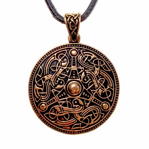 Wikinger-Anhänger Oseberg-Stil Bronze - 3 cm