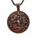 Wikinger-Anhänger Oseberg-Stil Bronze - 3 cm