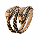 Germanischer Schlangen-Ring 'Naustdal' aus Bronze