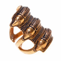 [07 Ring Seger.b.kl] Germanischer Fingerring Segerstad - Bronze (Bronze - klein)