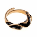 Fingerring 'Wendel' skandinavische Bronzezeit aus Bronze - 0,7 cm