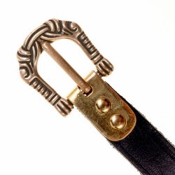 Wikinger-Gürtel "Noreg" - 1,5 cm (braun)