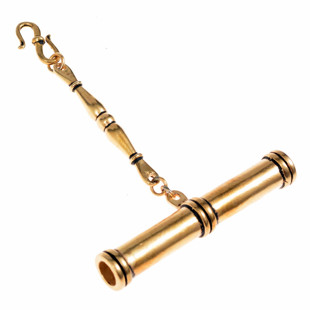 [0 Stabbox.b] Wikinger-Nadeldose mit Stabkettenglied (Bronze)