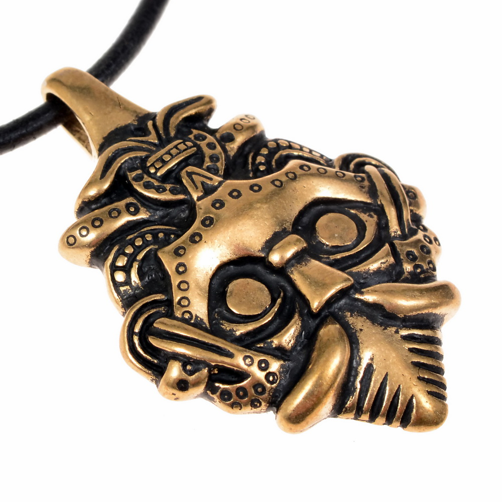 [0 Viking-Head.b] Anhänger Wikinger-Kopf (Bronze)