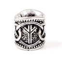 Futhark-Haarperle 'Algiz' - 8 mm Loch