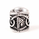 Futhark-Haarperle 'Wunjo' - 8 mm Loch