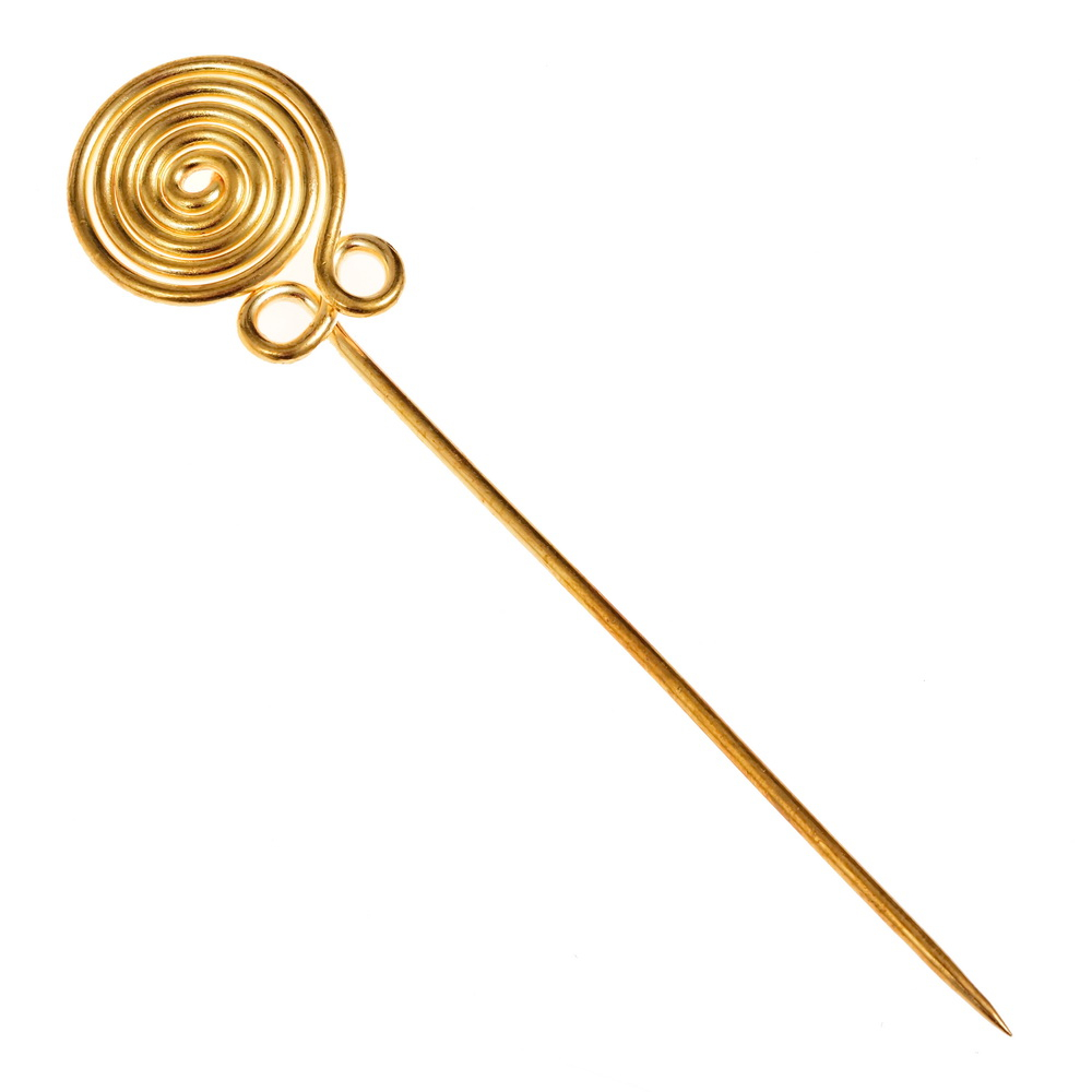[07 Gew Troth.b] Spiralkopfnadel der Bronzezeit (Bronze)