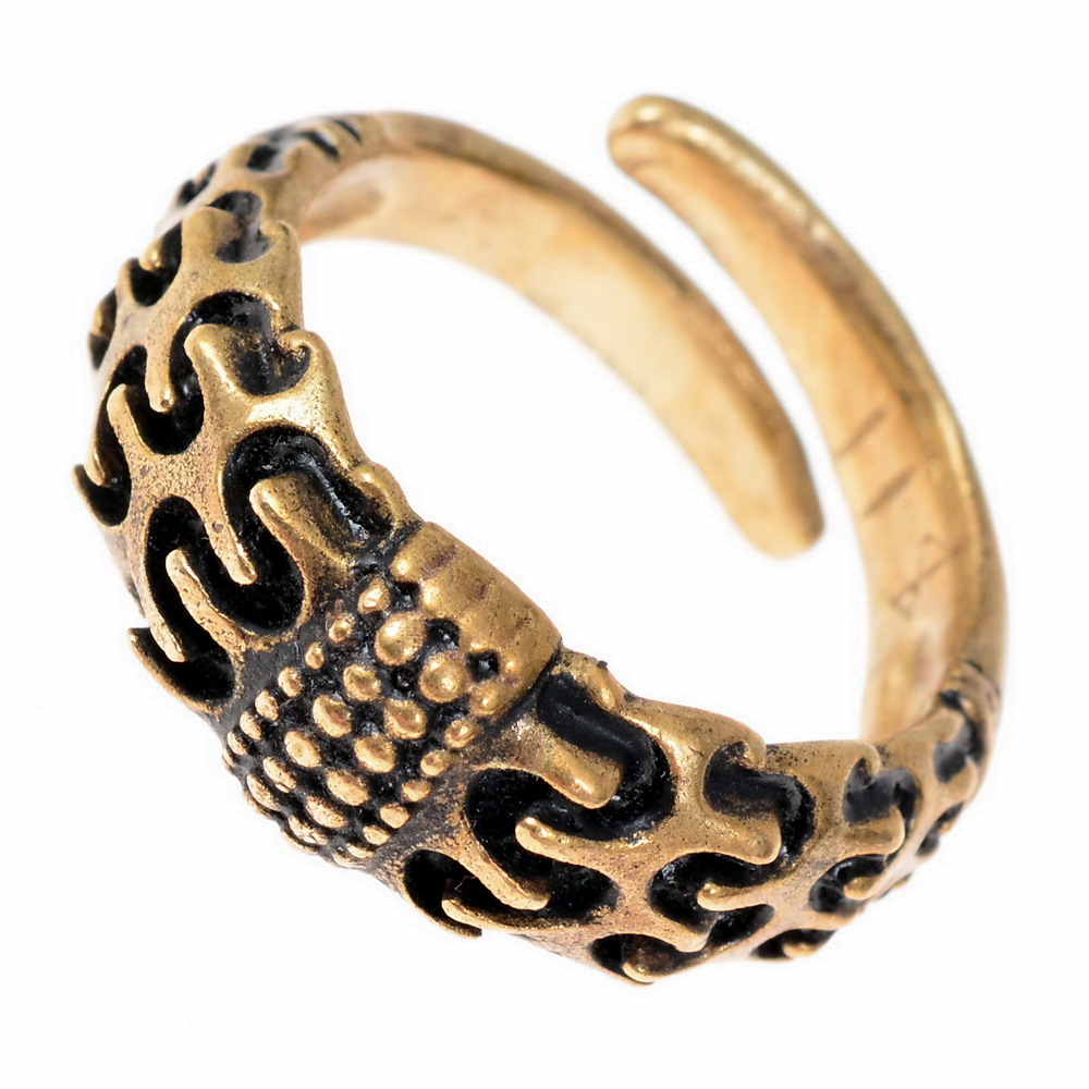 [07 Ring Bangle.b.kl] Wikinger-Ring 'Falster' (Bronze - klein)