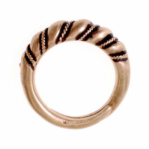 [07 Ring Fore.b.kl] Wikinger-Ring 'Foremal' (Bronze - klein)