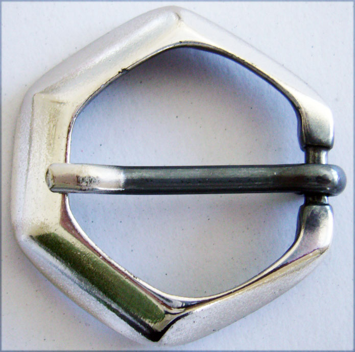 SEXTA, Halbschließe, 1,5 cm, silberfarben, Schnalle