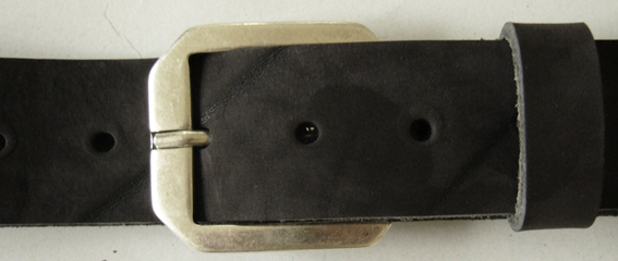 Ras, 4cm, silberne schlichte Dornschließe, Schnalle