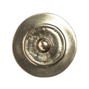 BUCKEL-Schild, 4cm, messingfarbene keltische Zierschließe, Schnalle