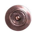BUCKEL-Schild, 4cm, kupferfarbene keltische Zierschließe, Schnalle